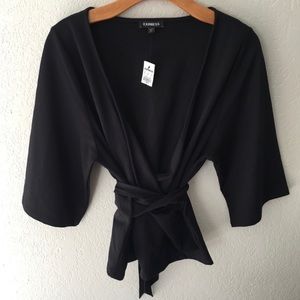 EXPRESS Black Bell Top